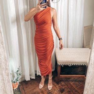 Shoulder Side Ruched Diana Gown | Poshmark